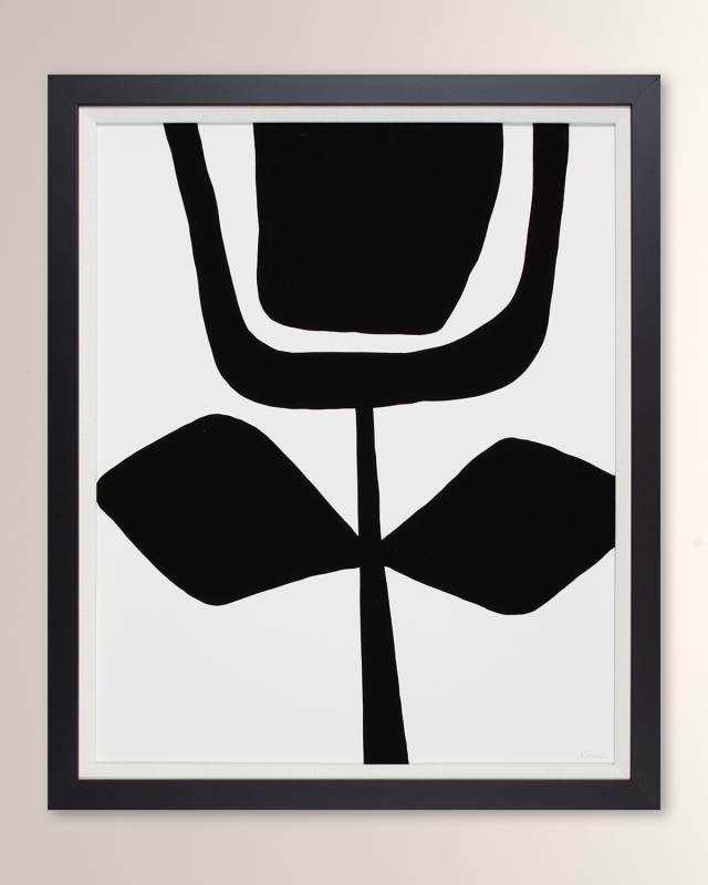 "Garden Dreams IV" Framed Giclee on Paper, 23" x 28"